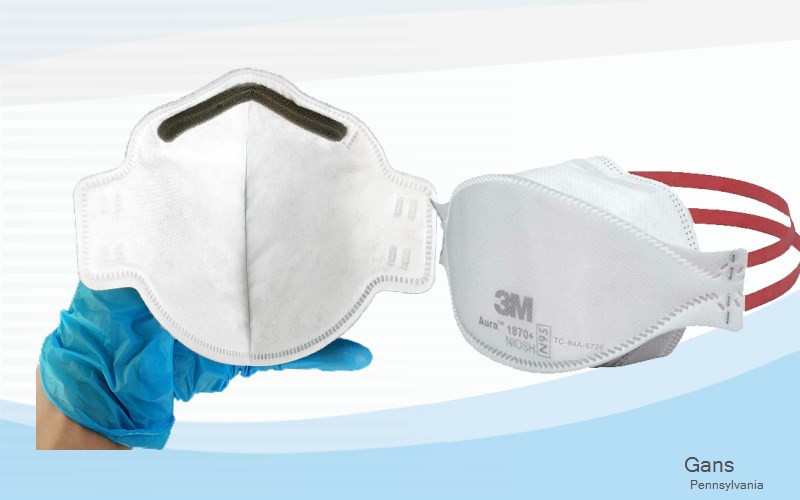 Gans Fayette Pennsylvania PA N95 mask