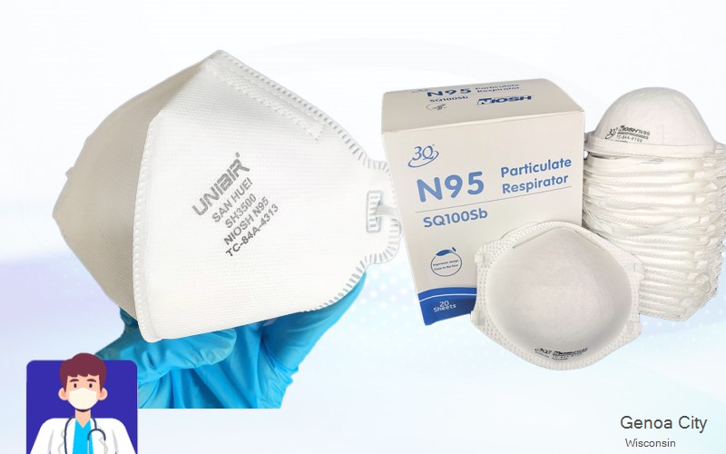 Genoa City Walworth Wisconsin WI N95 mask