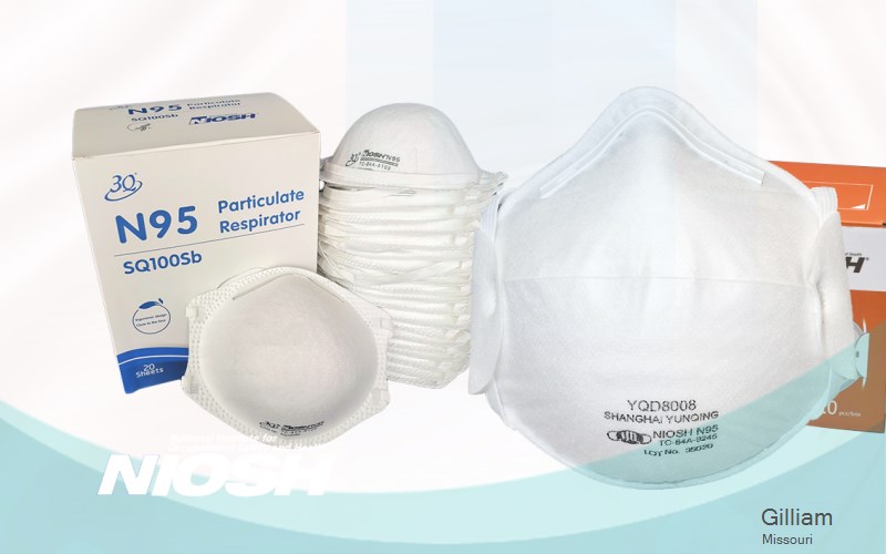 Gilliam Saline Missouri MO N95 mask