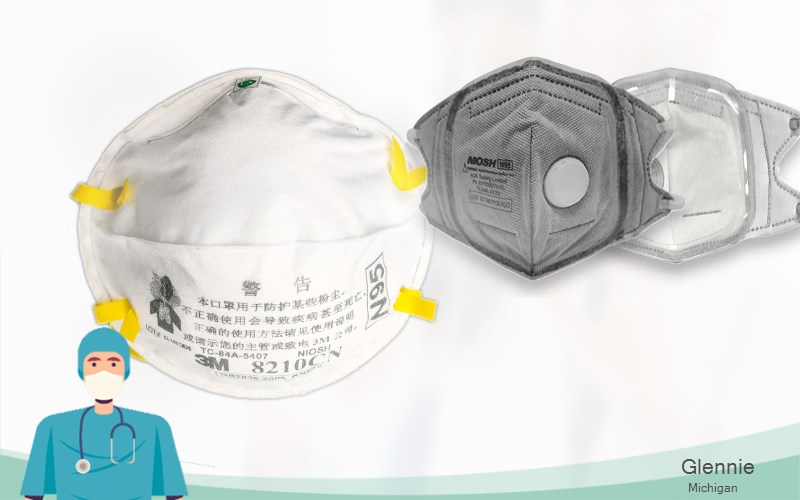 Glennie Alcona Michigan MI N95 mask