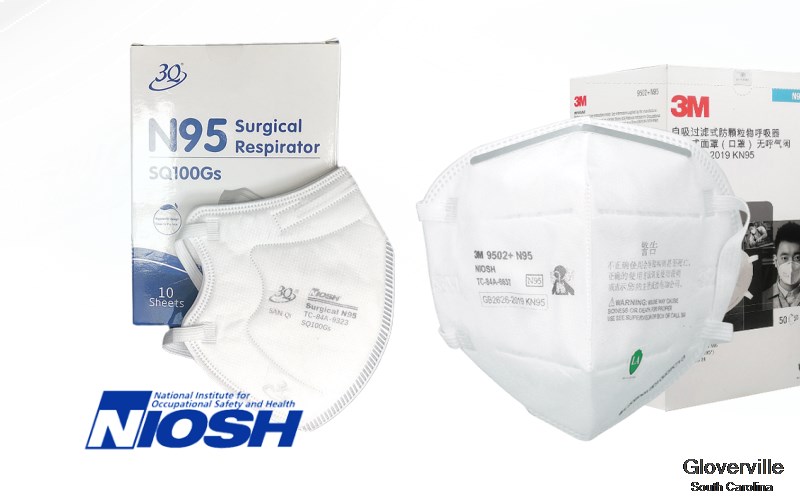 Gloverville Aiken South Carolina SC N95 mask