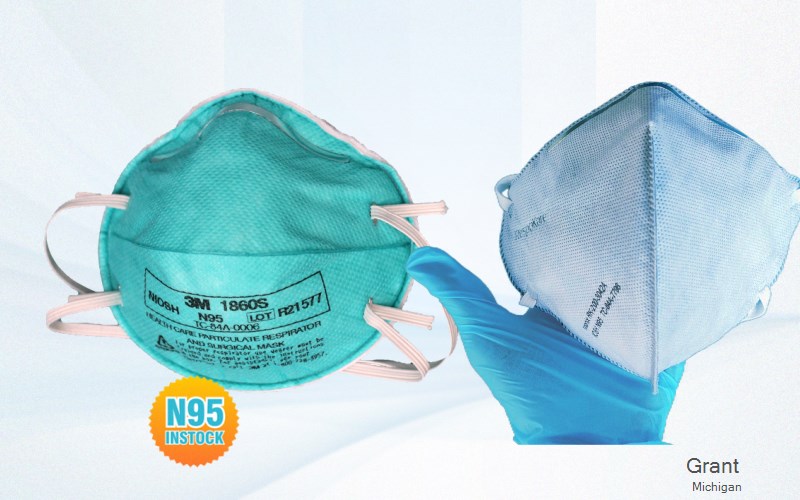 Grant Newaygo Michigan MI N95 mask