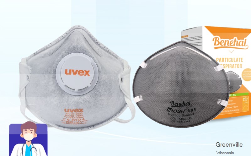 Greenville Outagamie Wisconsin WI N95 mask