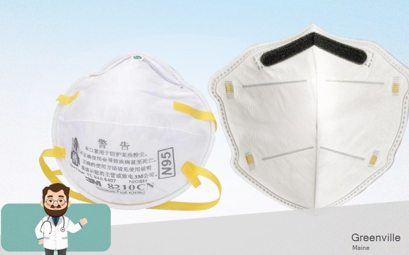 Greenville Piscataquis Maine ME N95 mask
