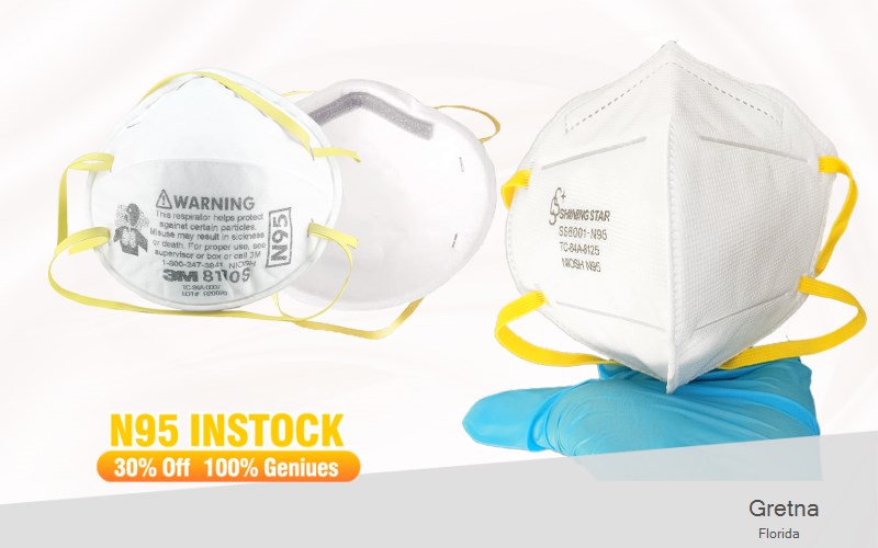 Gretna Gadsden Florida FL N95 mask