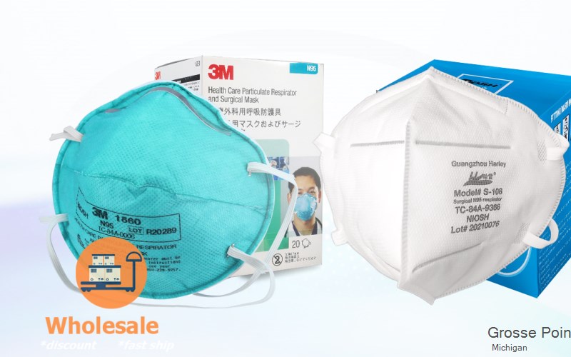 Grosse Pointe Wayne Michigan MI N95 mask