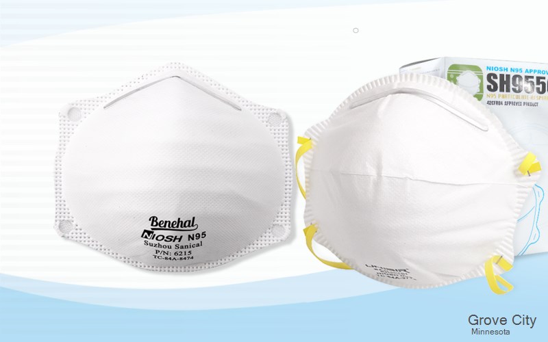 Grove City Meeker Minnesota MN N95 mask