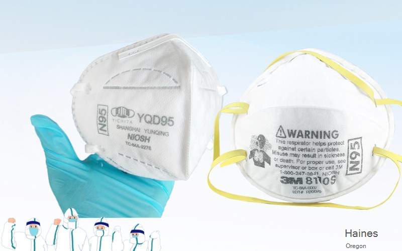 Haines Baker Oregon OR N95 mask