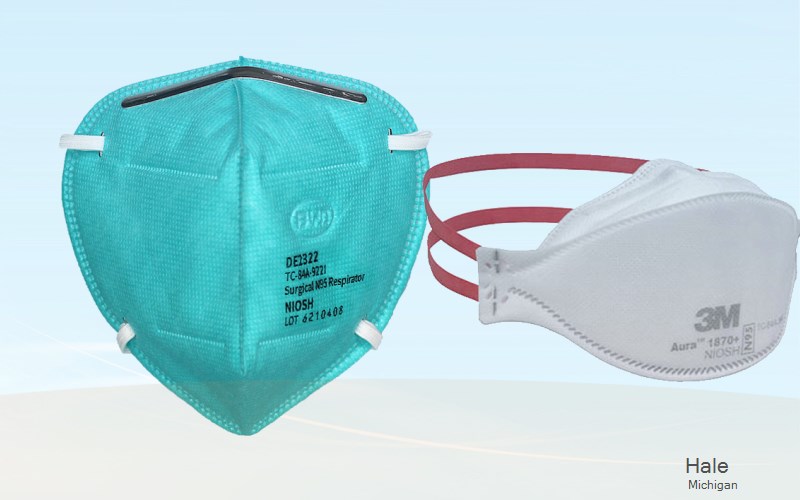 Hale Iosco Michigan MI N95 mask