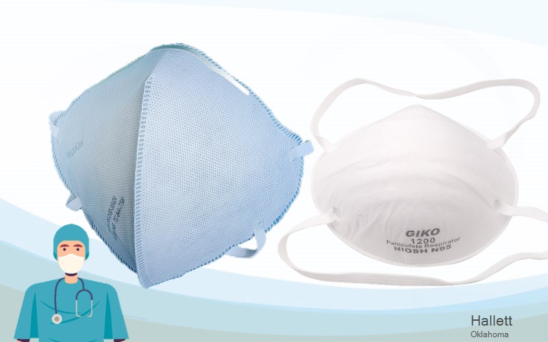 Hallett Pawnee Oklahoma OK N95 mask