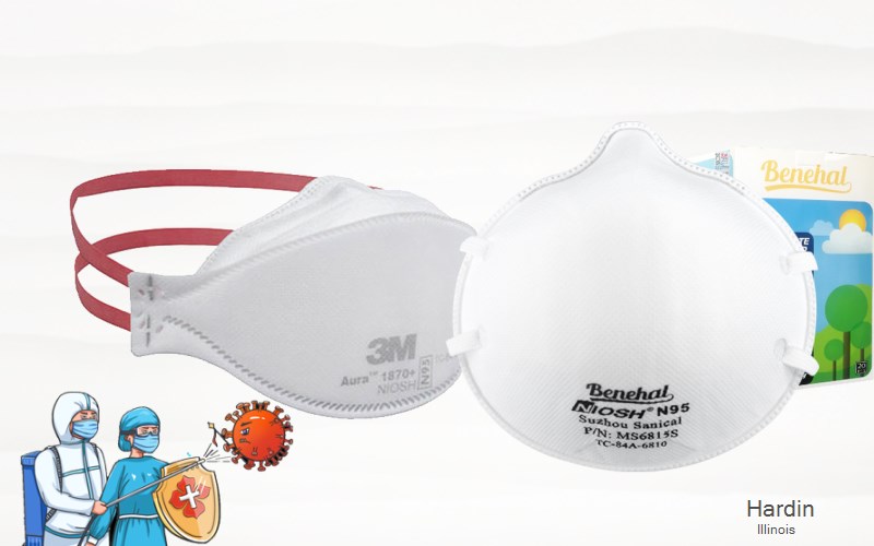 Hardin Calhoun Illinois IL N95 mask