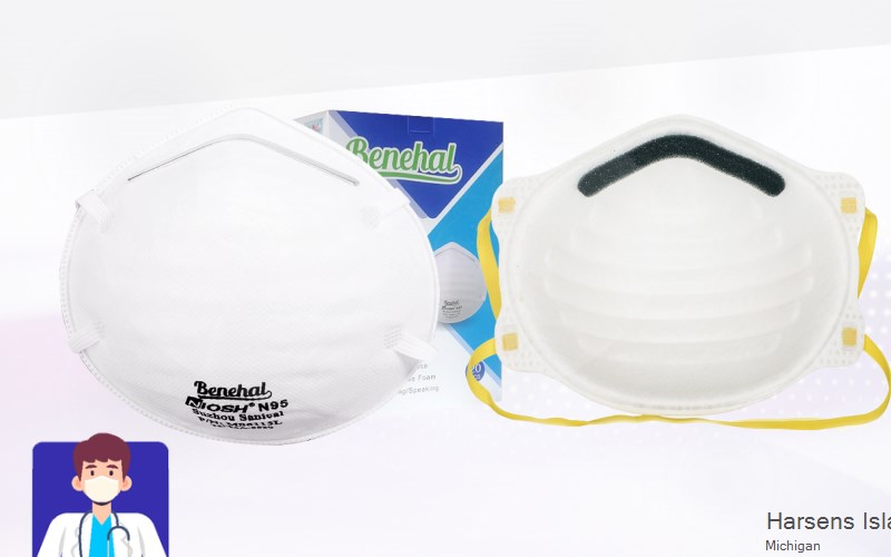 Harsens Island Saint Clair Michigan MI N95 mask