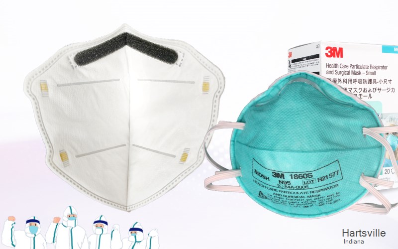 Hartsville Bartholomew Indiana IN N95 mask