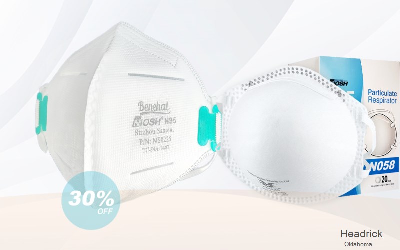 Headrick Jackson Oklahoma OK N95 mask