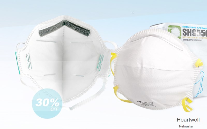 Heartwell Kearney Nebraska NE N95 mask