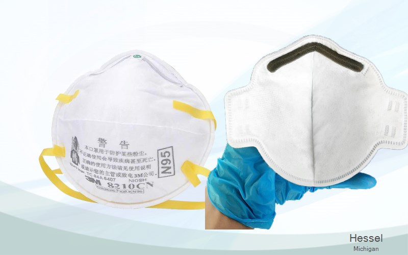 Hessel Mackinac Michigan MI N95 mask