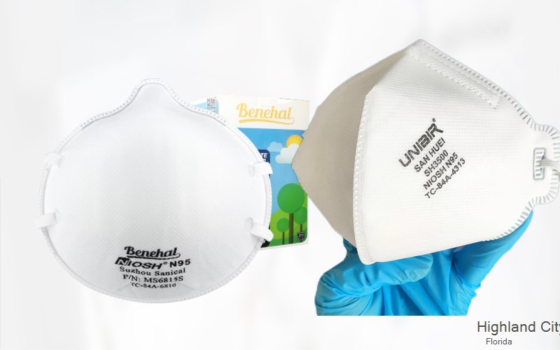 Highland City Polk Florida FL N95 mask