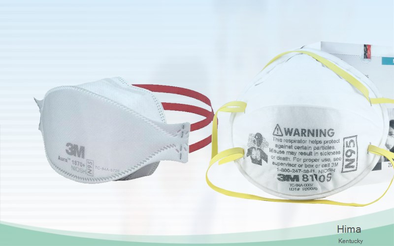 Hima Clay Kentucky KY N95 mask