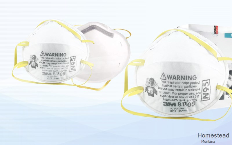 Homestead Roosevelt Montana MT N95 mask