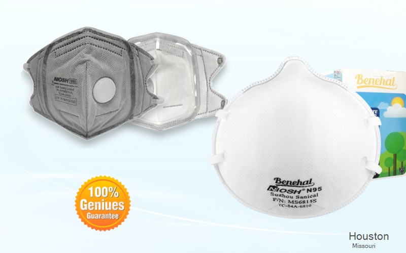 Houston Texas Missouri MO N95 mask
