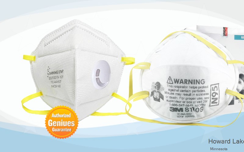 Howard Lake Hennepin Minnesota MN N95 mask