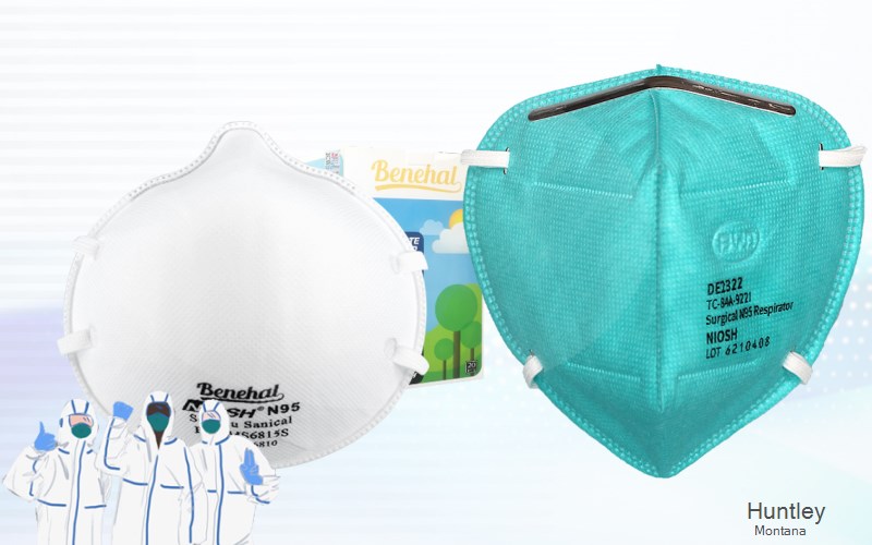 Huntley Yellowstone Montana MT N95 mask