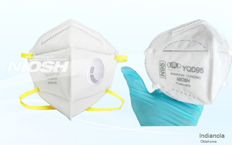 Indianola Pittsburg Oklahoma OK N95 mask