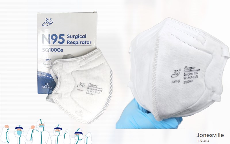 Jonesville Bartholomew Indiana IN N95 mask