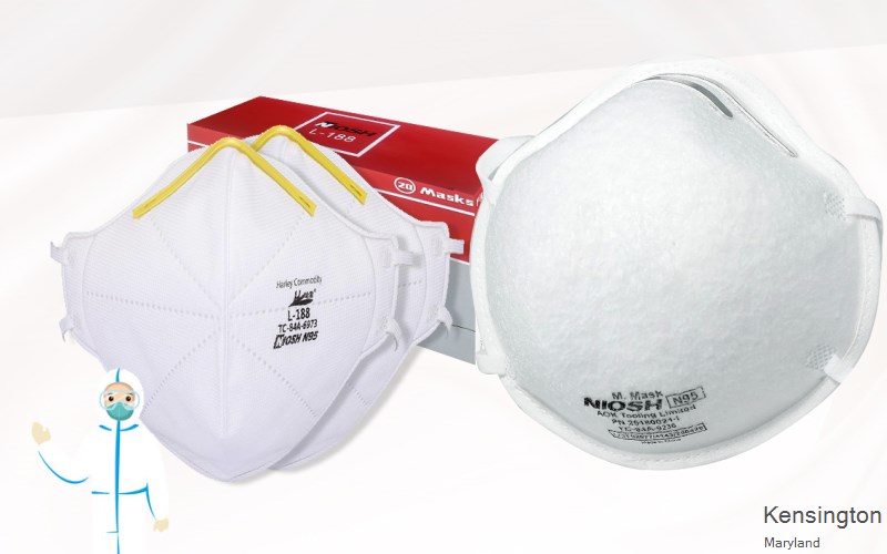 Kensington Montgomery Maryland MD N95 mask