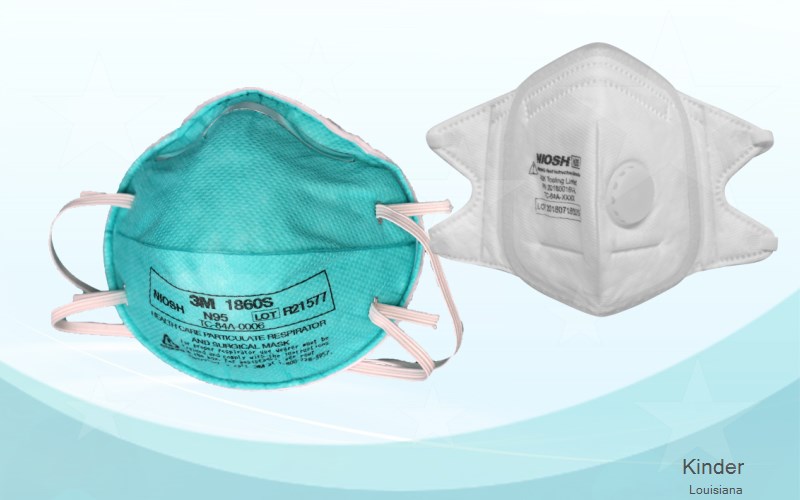 Kinder Allen Louisiana LA N95 mask