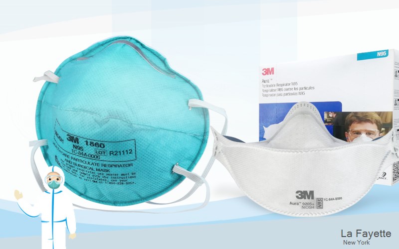 La Fayette Onondaga New York NY N95 mask