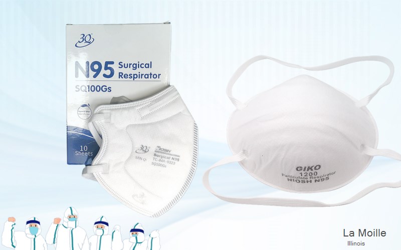 La Moille Bureau Illinois IL N95 mask