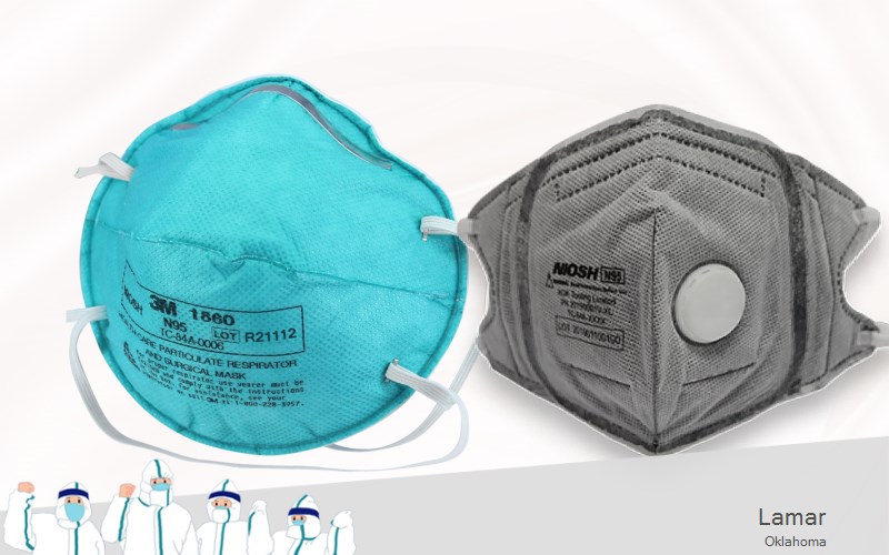 Lamar Hughes Oklahoma OK N95 mask