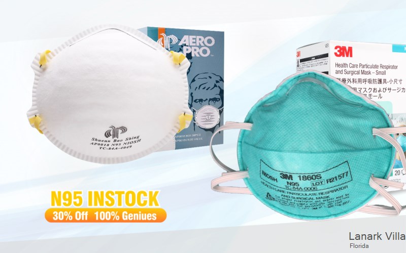 Lanark Village Franklin Florida FL N95 mask