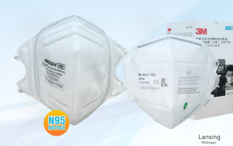 Lansing Eaton Michigan MI N95 mask