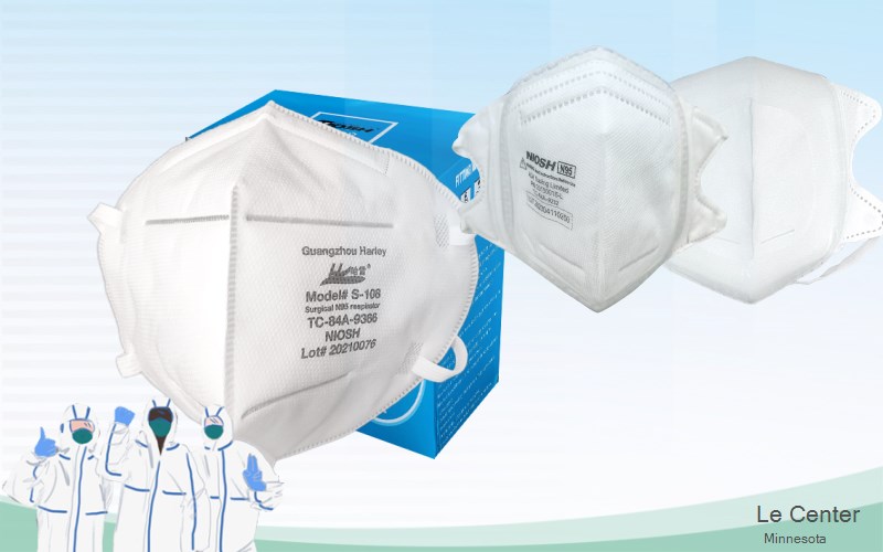Le Center Le Sueur Minnesota MN N95 mask