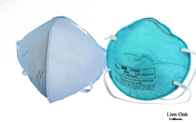 Live Oak Sutter California CA N95 mask
