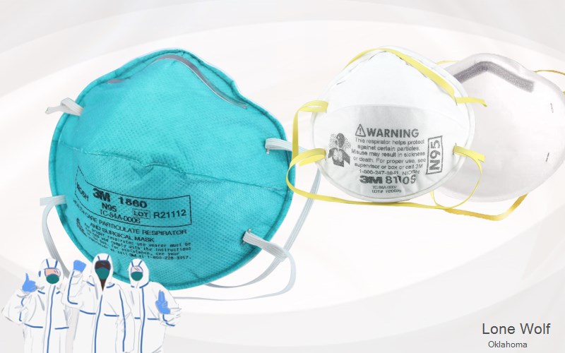 Lone Wolf Kiowa Oklahoma OK N95 mask
