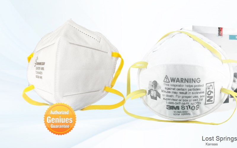 Lost Springs Marion Kansas KS N95 mask