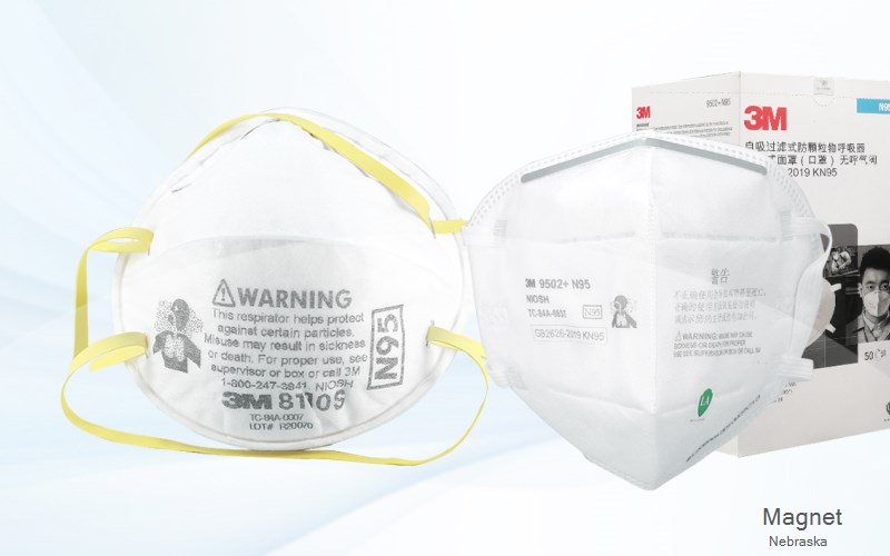 Magnet Cedar Nebraska NE N95 mask