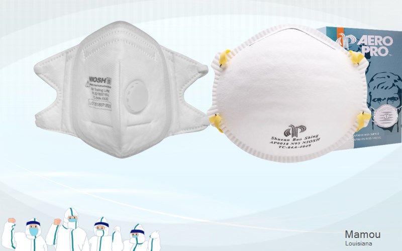 Mamou Evangeline Louisiana LA N95 mask