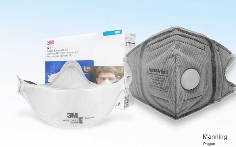 Manning Washington Oregon OR N95 mask