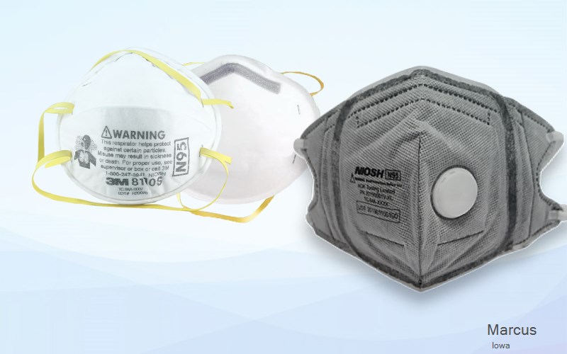 Marcus Cherokee Iowa IA N95 mask