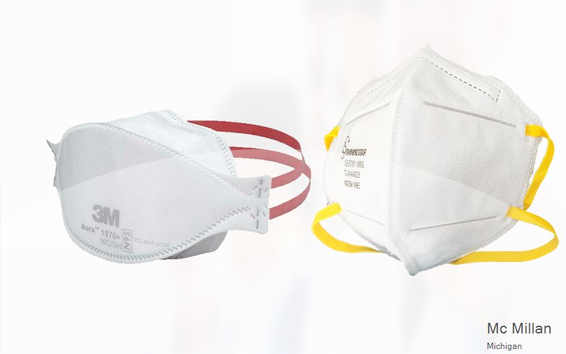 Mc Millan Luce Michigan MI N95 mask