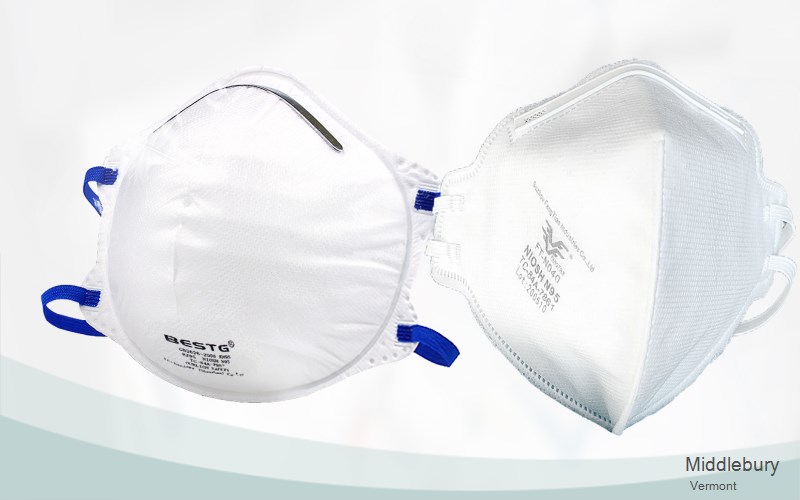 Middlebury Addison Vermont VT N95 mask