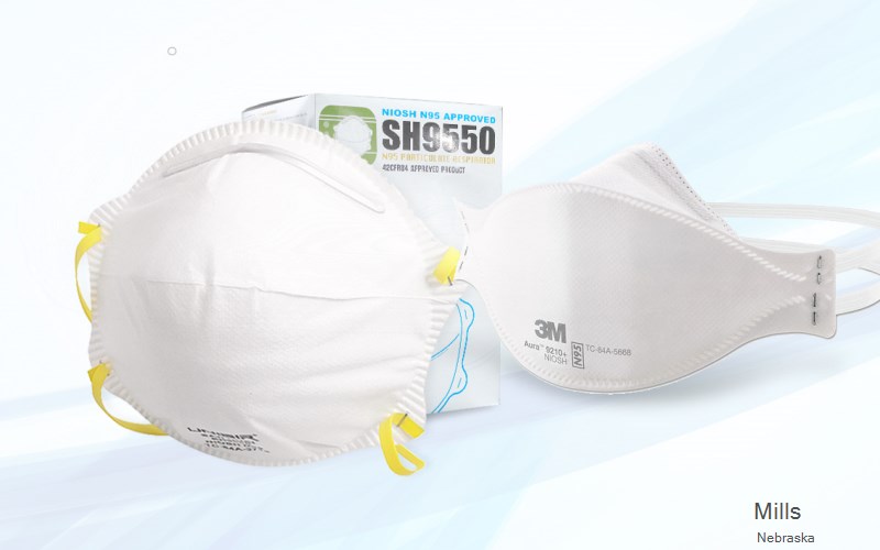 Mills Keya Paha Nebraska NE N95 mask