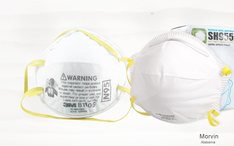 Morvin Clarke Alabama AL N95 mask