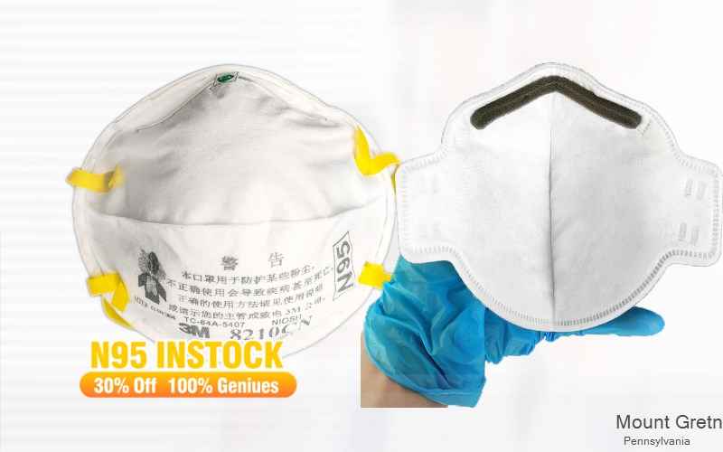 Mount Gretna Lebanon Pennsylvania PA N95 mask