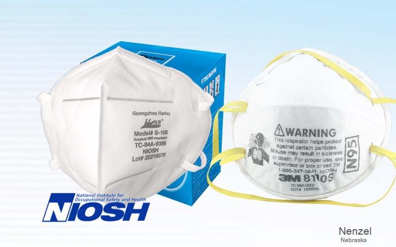 Nenzel Cherry Nebraska NE N95 mask