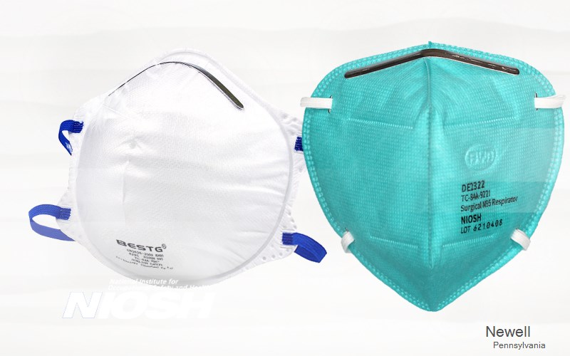 Newell Fayette Pennsylvania PA N95 mask